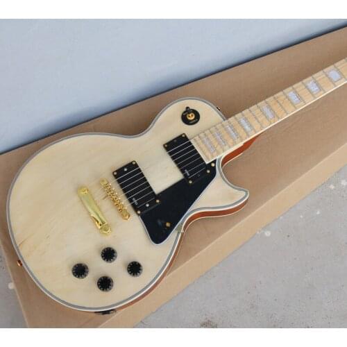 Factory Original Wood Electric Guitar with Black Pickguard, Solid Rosewood Guitar