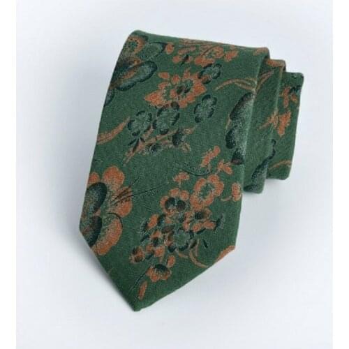 Mens necktie leisure narrow 7cm printed 3D printed ties floral cotton neckwear women College style students tie 2pcs/lot