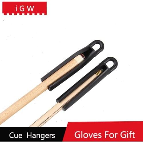 IGW 10 Pcs/lot Snooker Pool Billiards Accessories Cues Hanger 11cm Length Black Color