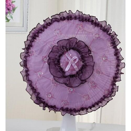Round Stand Electric Fan Dust Cover Purple Dustproof Anti Dust Protection Non Woven Fabric Child Baby Safety Home textile