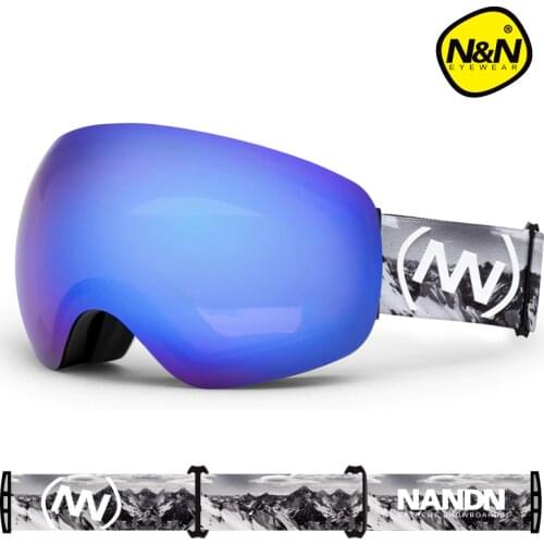 NANDN SNOW Ski glasses Large Lens Anti-fog Man Women ski goggles big ski mask snow snowboard goggles