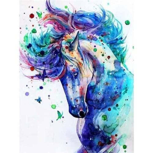 Animal Horse DIY 11CT Cross Stitch Embroidery Kits Needlework Craft Set Printed Canvas Cotton Thread Home Decoration On Sale