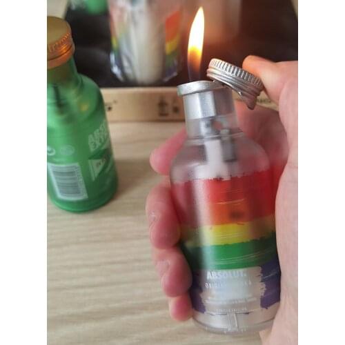 Strange New Creative Beer Wine Butane Gas Inflate Portable Lighter Home Decoration Cigarettes Smoking Gadgets