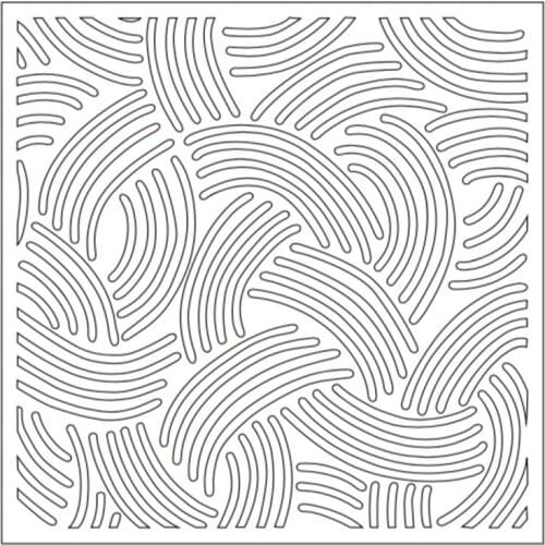 Swirly Twirly Striped Background Stencil for DIY Scrapbooking Album Photo Paper Card Craft Fun Plastic Templates Decor New