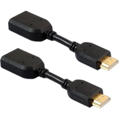 Portable HDMI-compatible Male To Female Extender Cable Short and Convenient Adapter Link TV PC Gameboy Wholesales 50pcs/lot