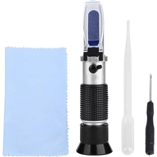 Brix Refractometer 0~80% Optical Sugar Food Beverages ATC Content Meter Tool Test sugar honey meter RZ115