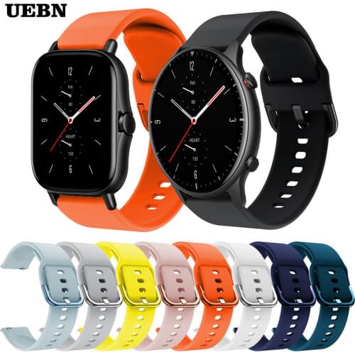 UEBN Sport Silicone Replaceable strap for Huami Amazfit GTR 2 band for Amazfit GTS 2&bip S Bracelet Watchbands Correa