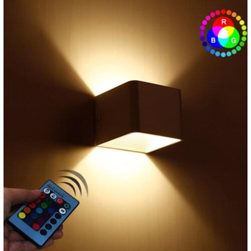 Modern 5W Colorful Led Wall Light RGB LED Effect Wall Lamp KTV Karaoke Bar home Decoration Wandlamp with remote controller
