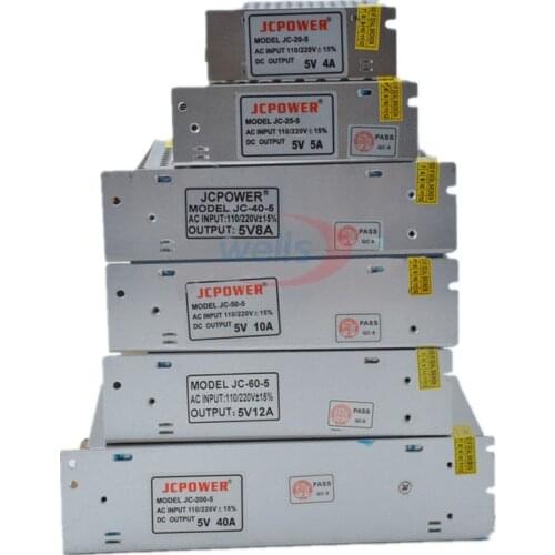 5V 12V 24V Switch LED Power Supply, 2A/3A/4A/5A/6A/8A/10A/12A/20A/30A/40A/60A power For 5V 12V 24V led strip light