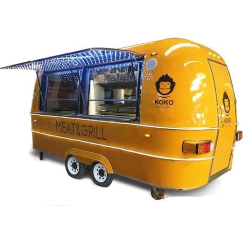 Outdoor Catering Food Trailer Mobile Food Cart Coffee Cart Ice Cream Hot Dog Coffee Vending Truck Kiosk Stand for Food