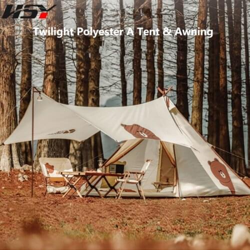 3-4 Person Outdoor Ultralight Camping Tent 3 Season Professional Twilight Polyester Aviation Aluminum 2 Doors Pyramid Tent