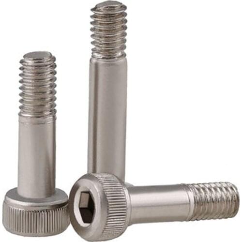 10pcs M2 M3 M4 12.9 level Semi-threaded socket head cap screws RC sleeve screw Model half tooth nickel plating