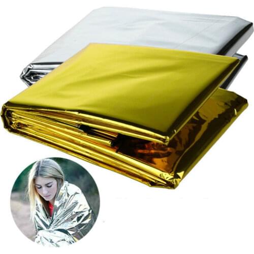 Outdoor Camping Waterproof Emergency Rescue Survival Blanket Life-saving Foil Thermal First Aid Thermal Insulation Mylar Blanket