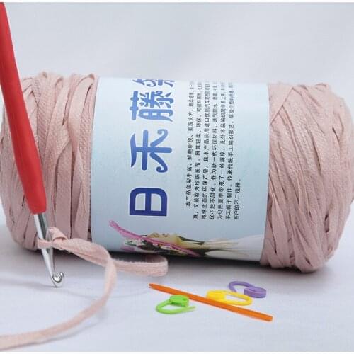 Japan Wo Rattan Hand-woven Cloth Thread Summer Hat Sun Hat Diy Knitting Wool Ball Yarn for Knitting Hand Knitting Yarn