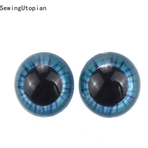 10Sets Shinning Color Plastic Doll Eyes Safety Eyes for Teddy Bear Stuffed Toys Snap Animal Scrapbooking Puppet Dolls Eye