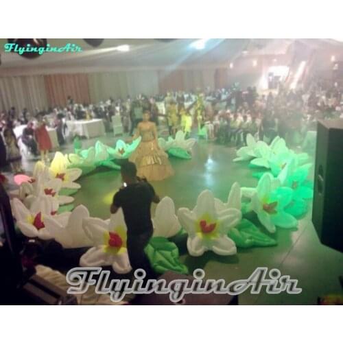 10m Inflatable Flower Chain Decorative Flower String for Wedding/Event Decoration