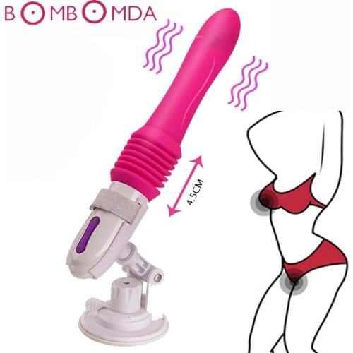 10 Speed Dildo Vibrator Sex Toys For Woman Automatic Telescopic G-spot Stimulation Massager Female Masturbator Bracket Vibrators