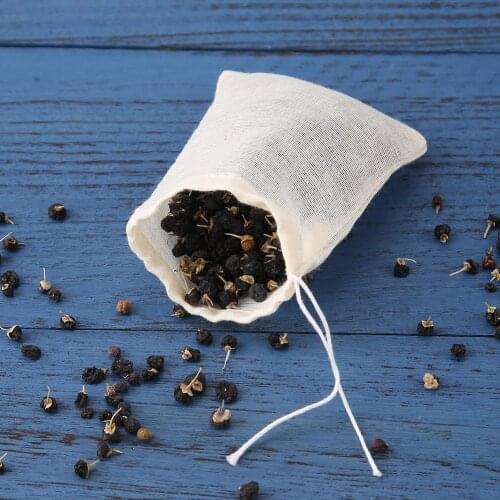 20pcs/set Food Grade Non-woven Fabric Tea Bags Tea Filter Bags for Spice Tea Infuser Seal Spice Filters Teabags