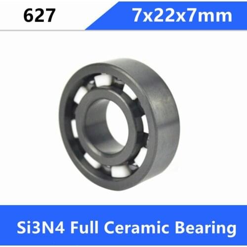 5/10pcs 627 full Si3N4 Ceramic bearing 7x22x7mm Ceramic deep groove ball bearings 7*22*7mm
