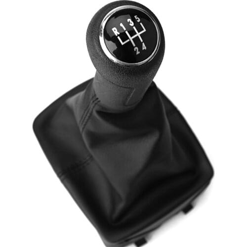 5 /6 Speed Manual Car Gear Shift Knob Lever Gaiter Boot Cover Collar Case For Volkswagen VW Polo 9N 9N2 2002 2003 2004 2005-2009