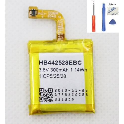 ISUNOO Battery HB442528EBC 300mAh For HUAWEI Watch 1 Watch1 Bateria With Tools