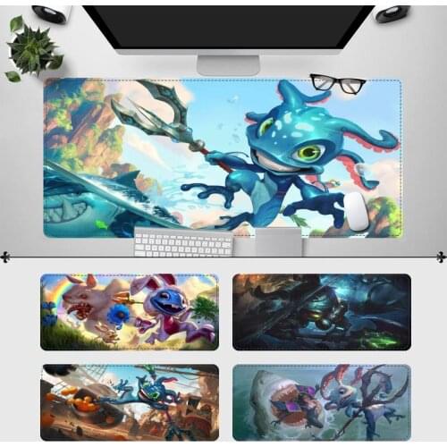 Accessories League of Legends Fizz Mouse Pad Gaming MousePad Large Big Mouse Mat Desktop Mat Computer Mouse pad For Overwatch