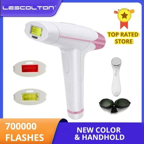 Lescolton 3in1 700000 IPL Laser Hair Removal Pulsed Device Permanent Hair Removal T-009 IPL laser Electric depilador a laser
