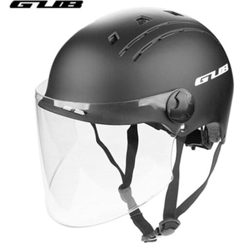 GUB TS-8 Breathable Adjustable Ultralight Unisex Cycling Helmet With HD Widening Lens Electric Scooter Riding Helmet