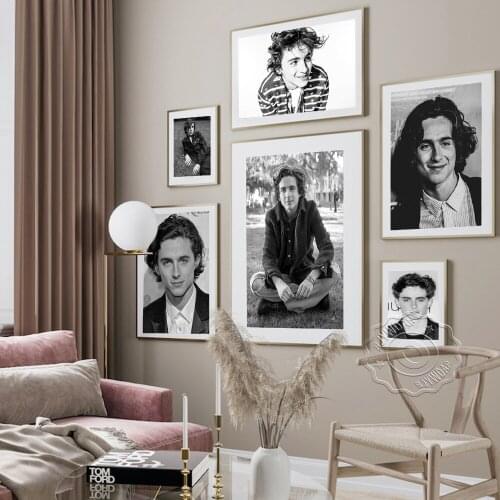 Elio Perlman Art Prints Black White Poster, Call Me By Your Name Movie Illustration Wall Stickers, Modern Wall Picture Decor