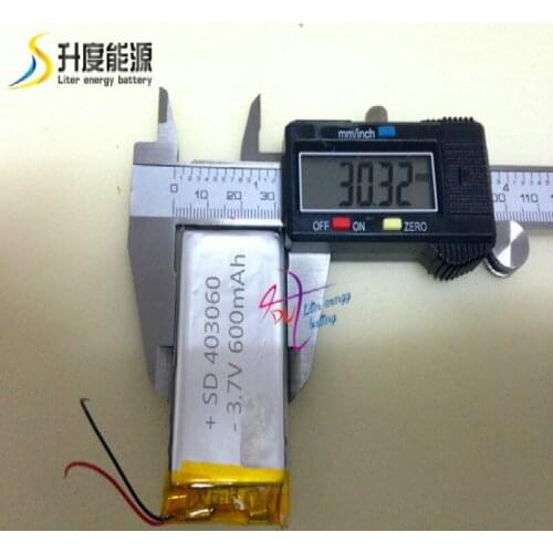 Liter energy battery 403060 3.7V 400mAh Lithium Polymer Li-Po li ion Rechargeable Battery For Mp3 MP4