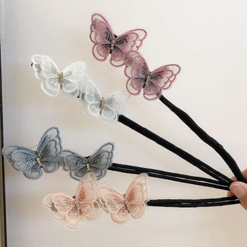 Sweet Butterfly Bun Maker DIY Hair Style Making Tools Headbands Women Korean Style Fashion Party Curler Roller Hair Accessories