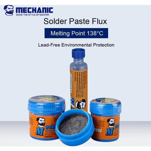 MECHANIC 138 Degree Low Temperature Lead-Free Solder Paste Flux For CPU Rework Welding Solder Environmental Protection Flux