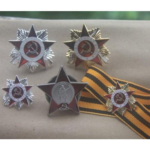 5 PCS SET of Soviet Orders (Medals) Pin Badge COPY USSR RUSSIA UNION Moscow Kiev US