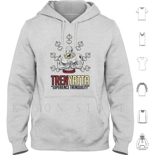 Trenyatta Hoodies Long Sleeve Tren Steroid Swole Lift Work Out Gym Strong Nerd Geek Gamer Over