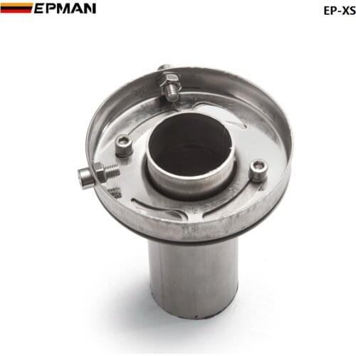 Universal 3.5" /4'' / 4.5'' Car Stainless Steel Exhaust Muffler Silencer Round Tip EP-XS