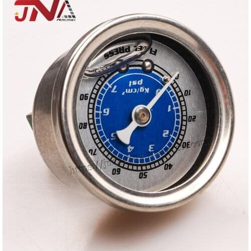 Universal Oil Pressure Gauge Liquid Filled Gauge Aluminum Fuel Pressure Gauge
