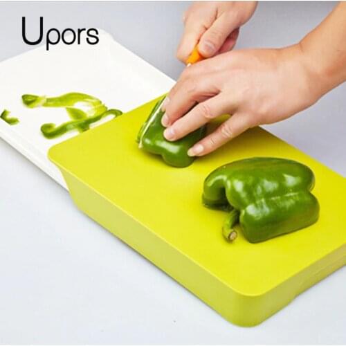 UPORS Kitchen cutting board Plastic Cutting Board Non-slip Frosted Kitchen Cutting Board Vegetable Meat Tools Kitchen