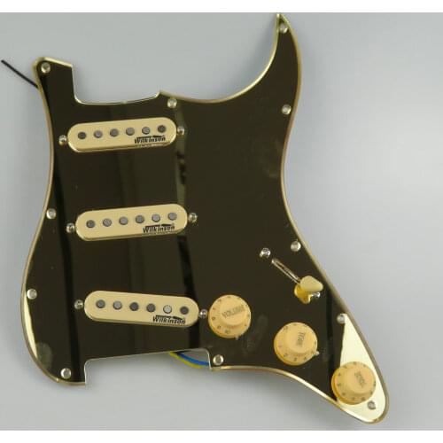 Wilkinson Ainico 5 Pickups Strat Guitar Pickups SSS Single coil Guitar Pickups loaded Prewired Pickguard Guitar Parts Replace