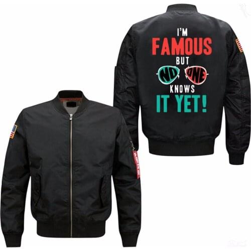 I Am Famous But No One Know It jacket printed man BOMBER JACKET 2018 dropshiping