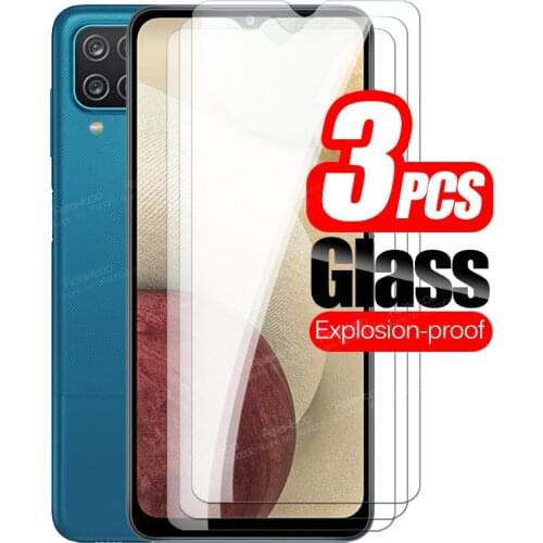 3pcs Tempered Glass For Samsung A12 Glass Screen Protector For Samsung Galaxy A12 A 12 SM-A125F/DS Phone Safety Protective Film