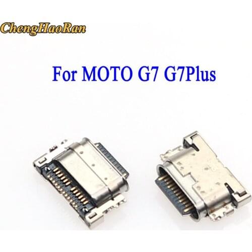 ChengHaoRan 2PCS/Lot For Motorola MOTO G7 / G7 Plus TYPE C type-c USB Charging Dock Connector Charge Jack Port Plug Socket
