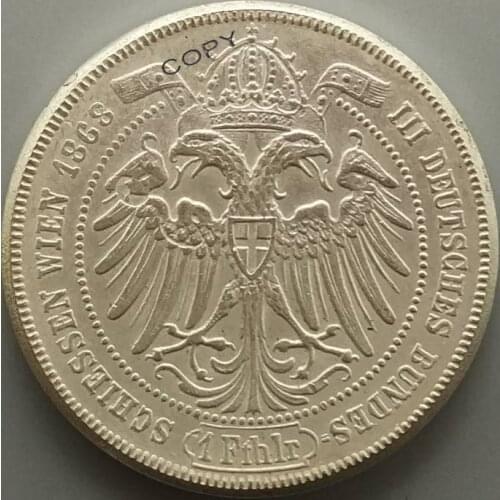 1868 1 Thaler Franz Joseph Copy Coin Smoot Edge