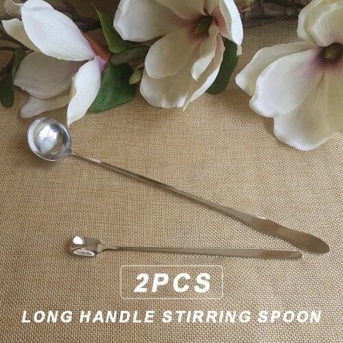 2pcs DIY Candle Making Spoons Long Handle Wax Mixing Stirring Spoons Stainless Steel DIY Candle Making Candle Accessories