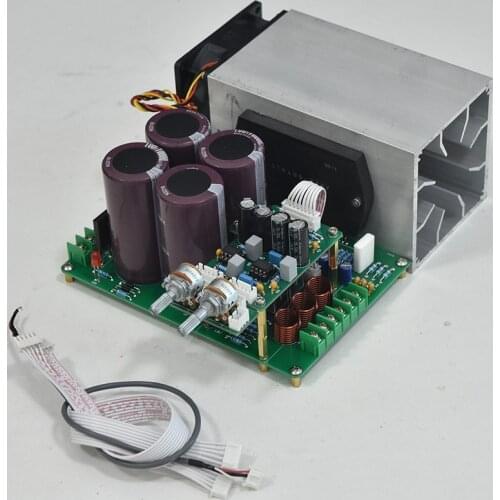 2.1 Channel STK496-620 / STK410-020 Thick Film 3*100W Fever Amplifier Finished Board With Radiator