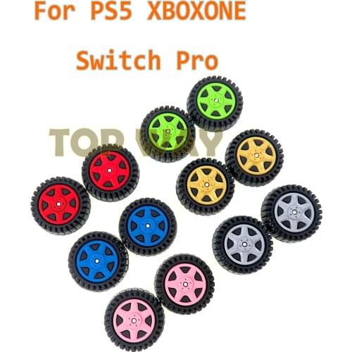 4pcs Car Wheel Tyre Silicone Thumb Grip Cap For playstation 5 PS5 PS4 XBOXONE FOR Switch Pro XBOX Series Joystick Cover case