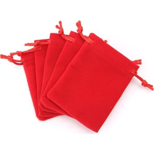 5pcs D&D RPG Dice Bag Velvet Drawstring Bags Tarots Card Jewelry Bag 10*12cm E56D