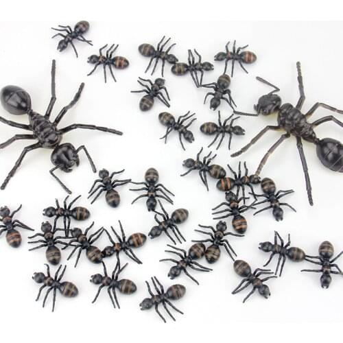 5pcs/ a lot Ant plastic artificial animal model lyrate toy ants film props