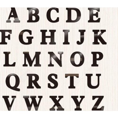 Acrylic Mini Letter Sign Address Number for Apartment 3D Modern Hotel Door Plates Alphabet