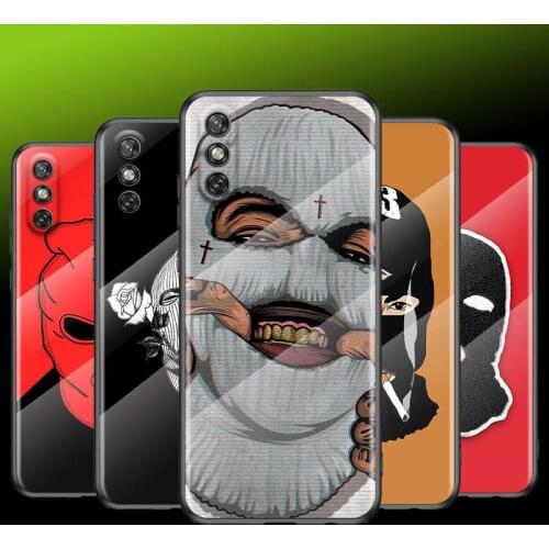 Headgear Sexy Tempered Glass Cover For Huawei Y9A Y8P Y8S Y6P Y5P Y9 Y7 Y6 2019 Phone Case