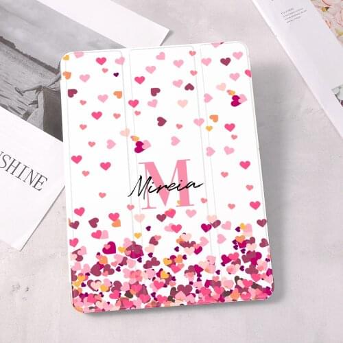 Custom Initials Name ipad Case For Air 4 iPad Pro 2020 10.2 inch ipad Case 8th Generation 7th 12.9 Pro 2018 Mini 4 5 ipad Cover